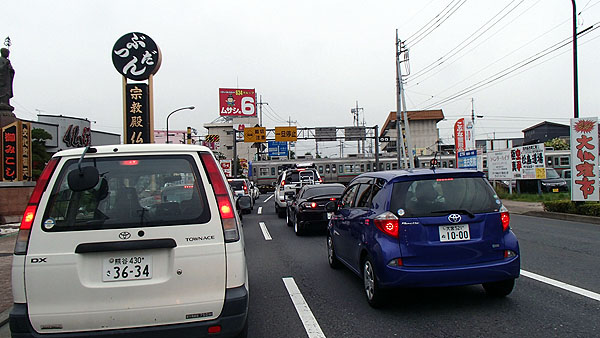 上毛電鉄上毛線の踏切
